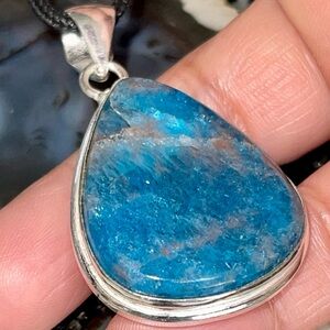 Blue Apatite Pendant 2”